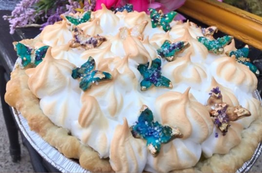 9 inch Lemon Meringue Butterfly Pie-Sweet Hand Pies-Sara’s Tipsy Pies